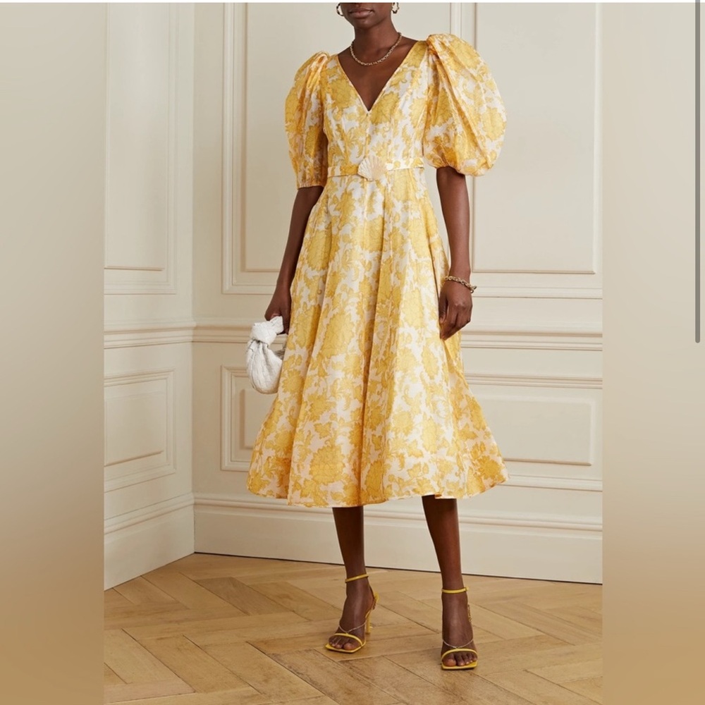 Elegant Zimmermann postcard dress